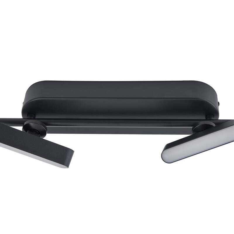 Lindby LED Strahler Deckenleuchte Lichtleiste Eldrin Schwarz dimmbar sechsflammi - 4251911791211