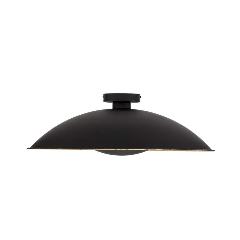 Lindby Deckenlampe Emilienne LED Lampe Leuchte dimmbar schwarz gold Ø60cm 20cm - 4251096535426
