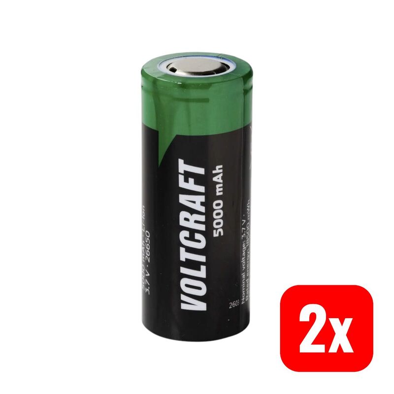 VOLTCRAFT Spezial-Akku VC-17666010 Li-Ion 3.7V 5000mAh wiederaufladbar 1 St. - 4064161499543