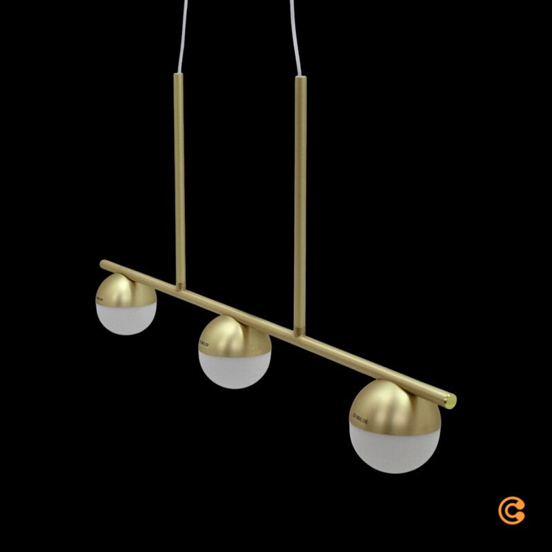 Nordlux Pendelleuchte Hängelampe Contina G9 LED Messing Glas matt 3-flammig - 5704924001710