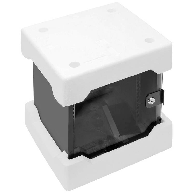 Digitus DN-10-06U-B 10 Zoll Wandgehäuse 6 HE Schwarz mit Glastür - 4016032466253