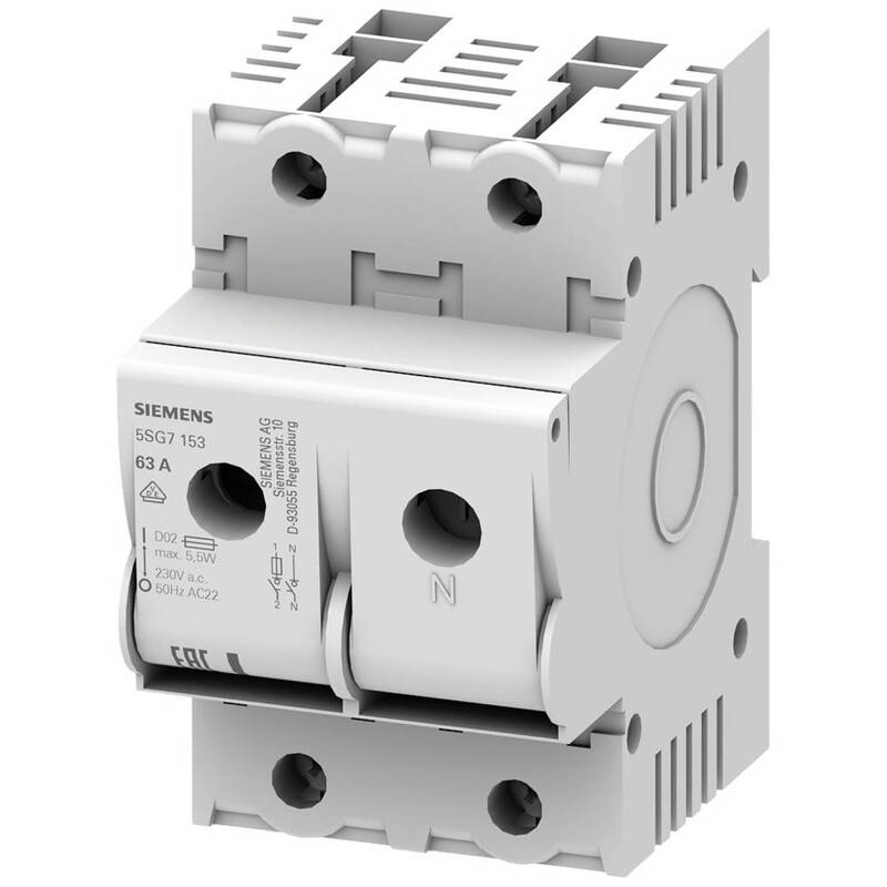 Siemens Lasttrennschalter Sicherungsautomat Neozed D02 Sicherung 63A 230V 1St - 4001869319261