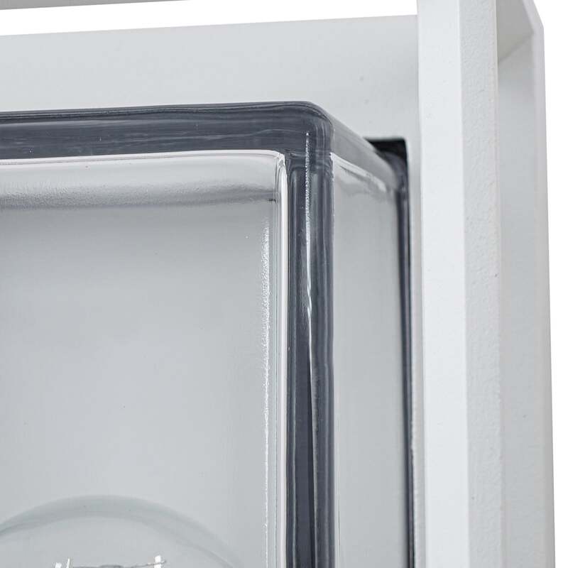Arcchio Außenwandleuchte Ismera weiß IP65 Glas E27 dimmbar 25,5 cm - 4251911799576
