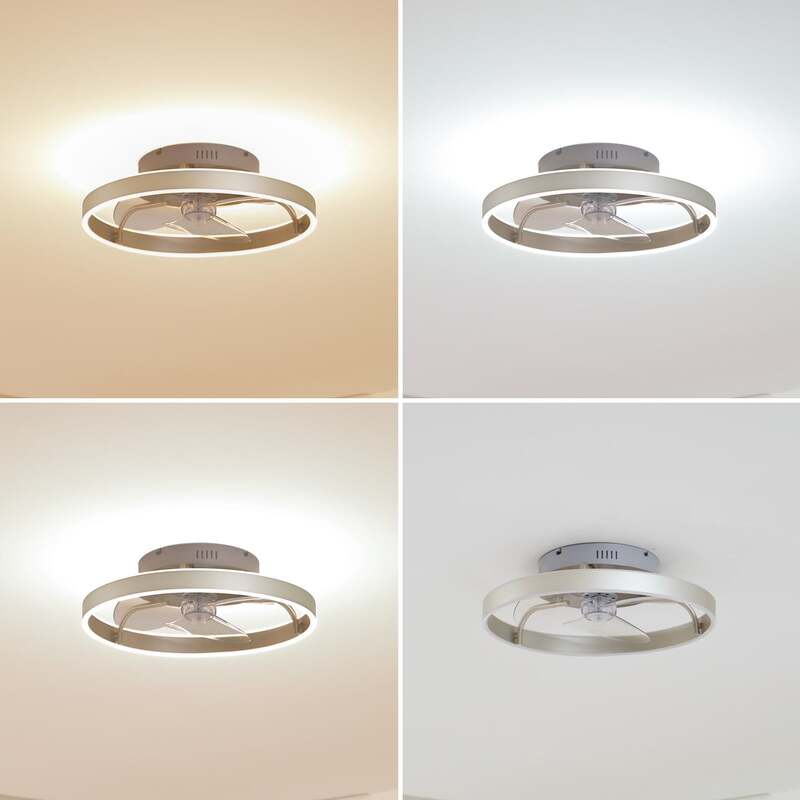 Lindby Deckenventilator Ventilator LED Fernbedienung silber Momitu leise - 4251911780130