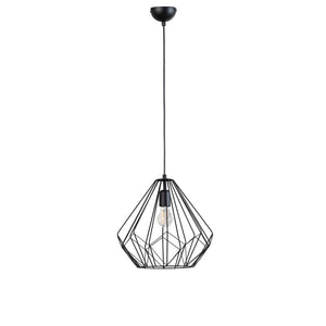B-Ware Hängeleuchte Diamond Pendelleuchte schwarz Eisen E27 LED Metall Lampe Esszimmer