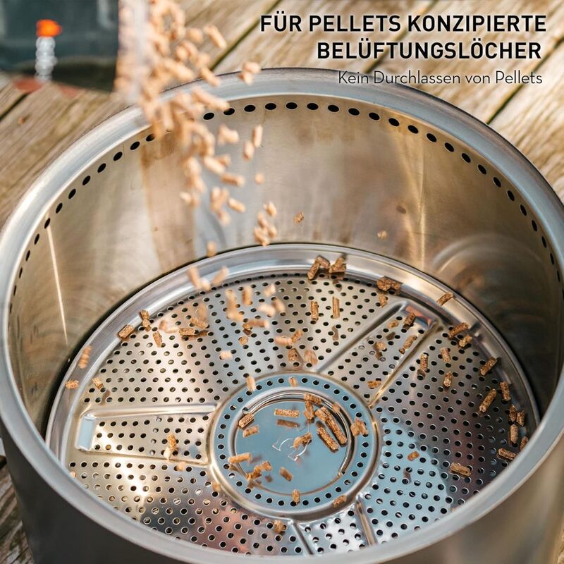 Solo Stove Bonfire Pellet Adapter | Accessory for Outdoor Fire Pit Ranger  Extension for Burning Pellets  Safe Burning  Stainless Steel  Diameter: 17. - 850040701951