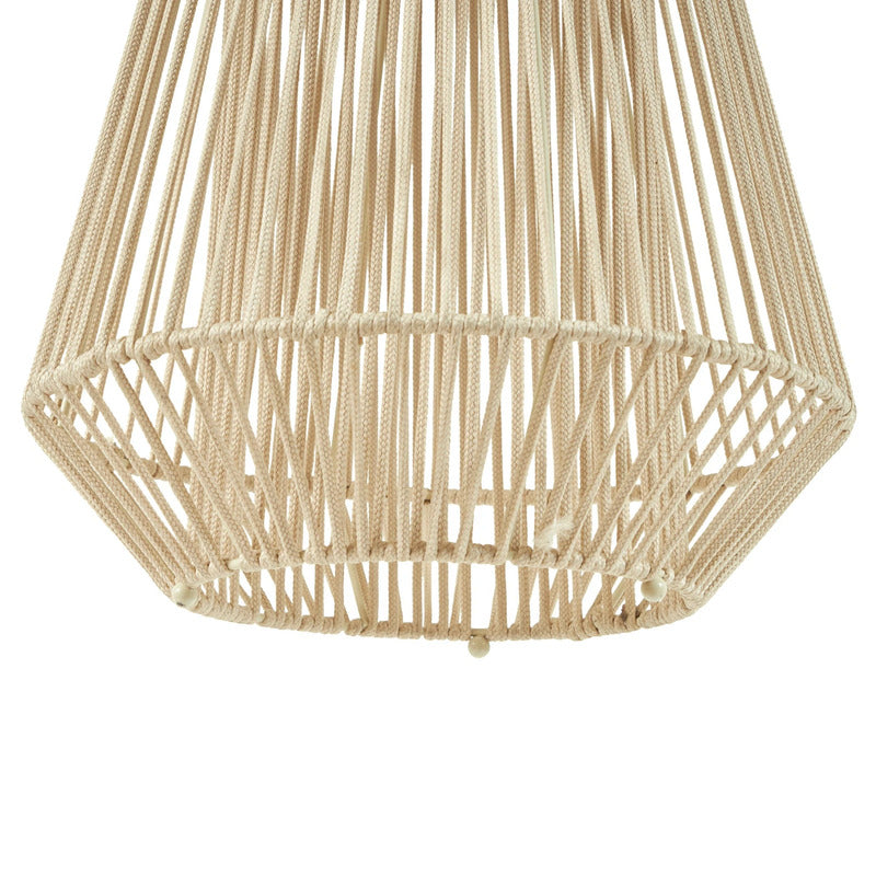 Lindby Hängelampe Hängeleuchte Austas LED Pendelleuchte dimmbar beige IP54 32cm - 4255830909412