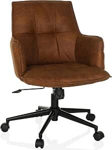 hjh LIVING SOLAO LIFE Vintage Drehstuhl schwarz für Home Office und Wohnzimmer - 4064323038856