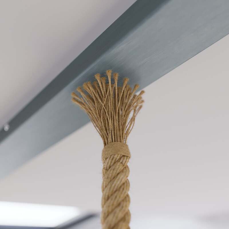 Lindby Hängeleuchte Chaby 3-flammig LED Pendelleuchte dimmbar hellgrau 111cm - 4251096568585