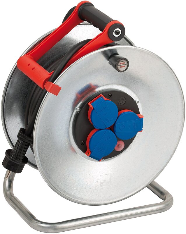 Brennenstuhl Garant S IP44 Kabeltrommel 25m Stahlblech Außenbereich - 4007123022878