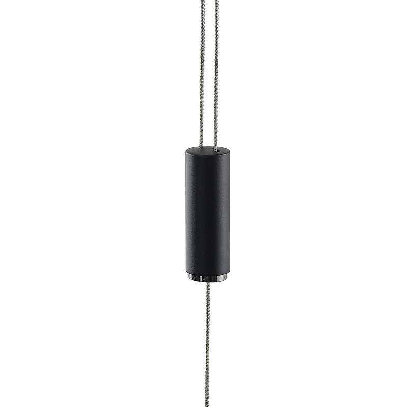 Lucande Pendelleuchte Hängeleuchte Stakato LED dimmbar schwarz 140cm 6-flg. - 4251911718959