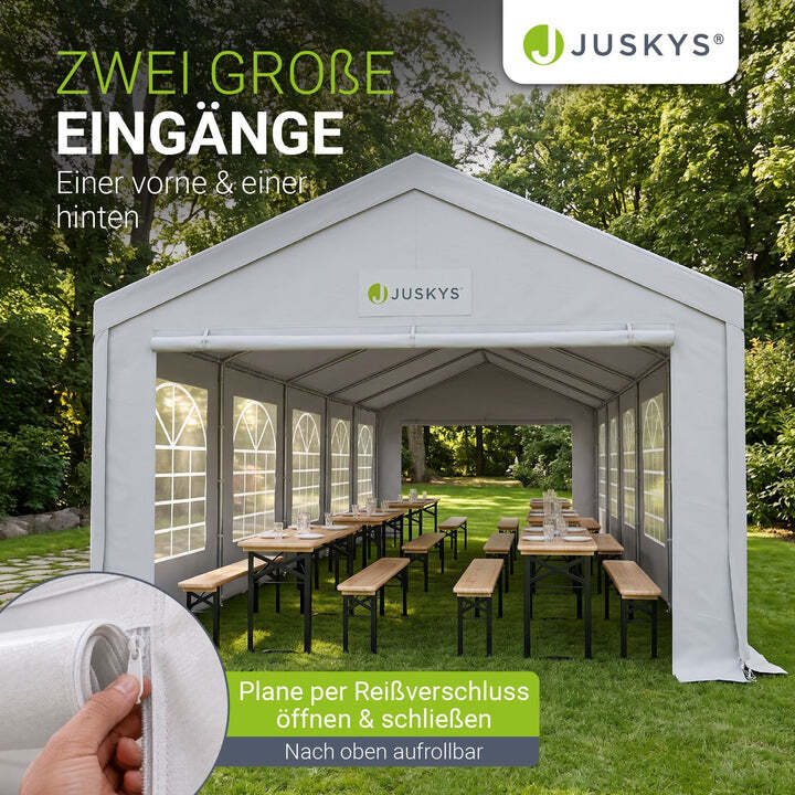 Gartenzelt Partyzelt Gala 5x10m Pavillon wasserdicht UV-Schutz für Party Garten - 4260565528555