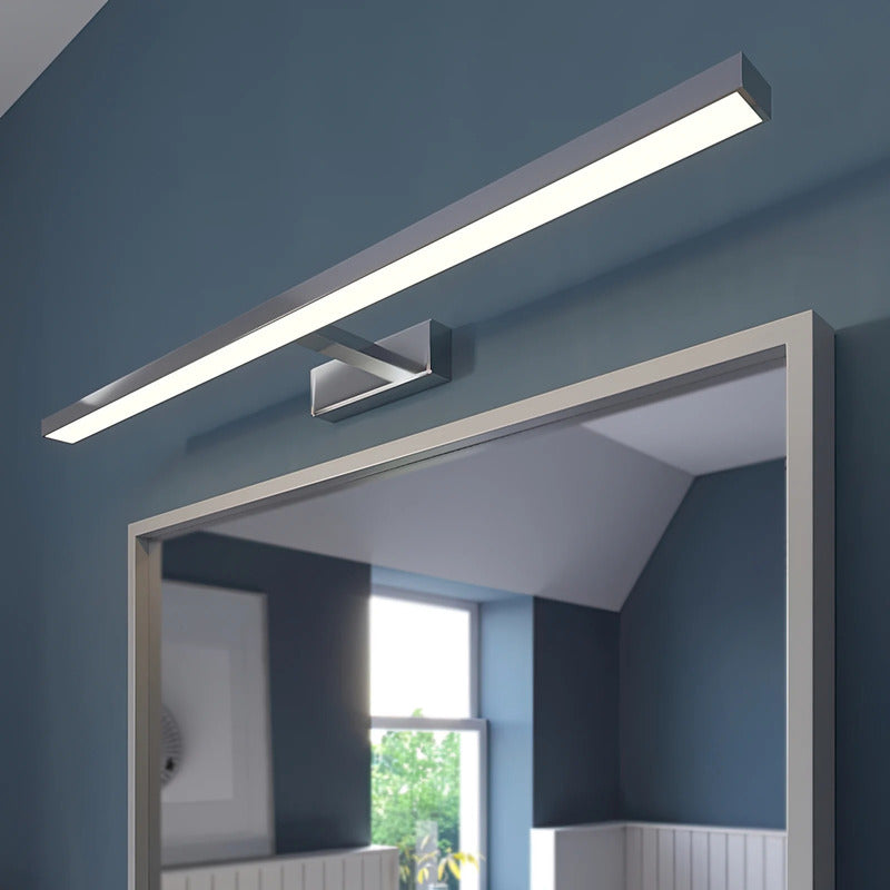 Lindby Wandleuchte Jukka LED Wandlampe Badezimmerchrom 90cm IP44 warmweiß 1400lm - 4251096580631