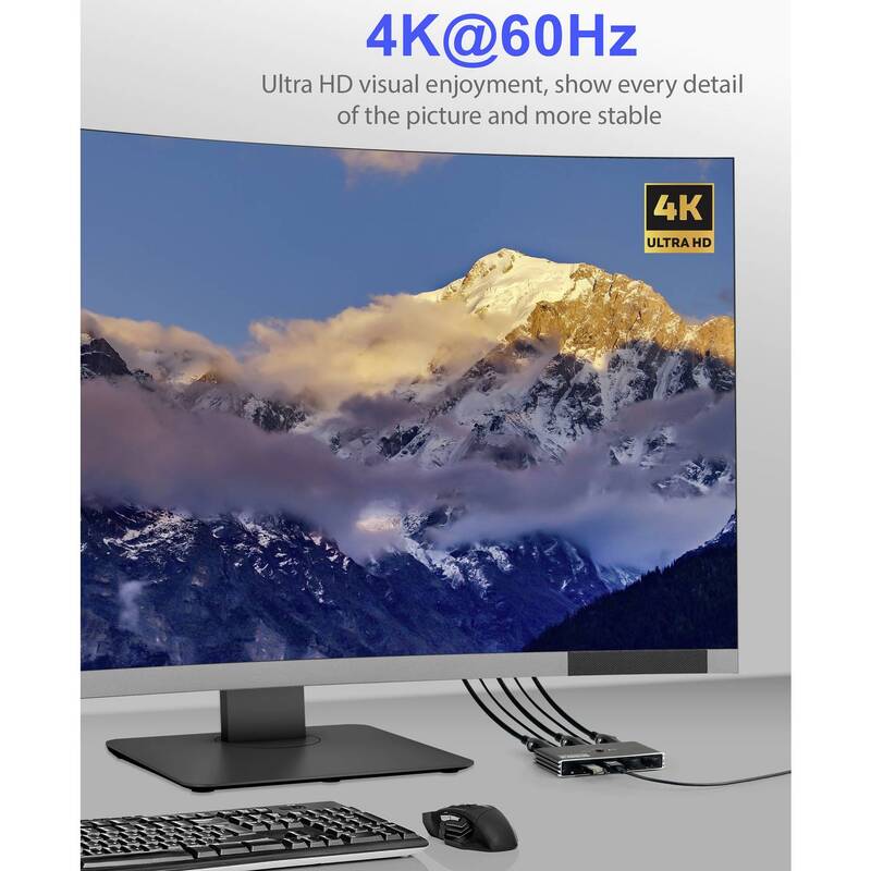 SpeaKa Professional HDMI KVM Umschalter Switch Rechner PC Konsole Schwarz USB - 4064161481395