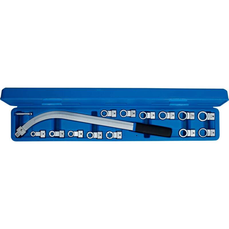 Brilliant Tools Keilriemen-Schlüssel-Satz 15-tlg Spannrollen Werkzeug 46cm 1510g - 4042146779507