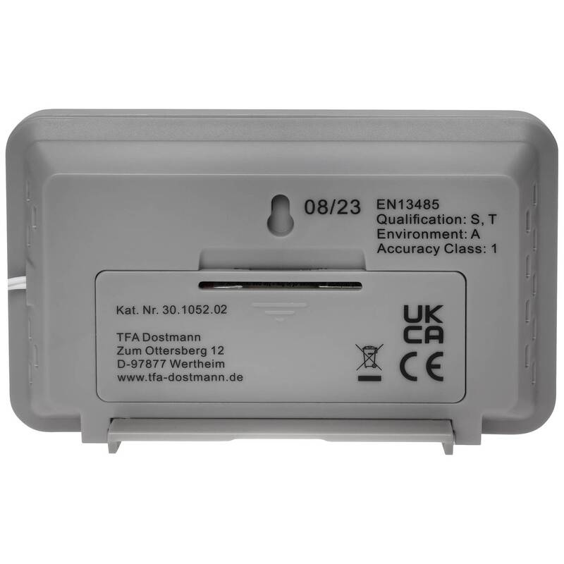 TFA Dostmann Thermometer Temperaturmessgerät Kabelfühler LT 202 digital weiß 78g - 4009816040367