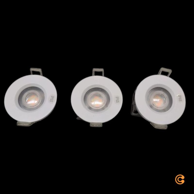 Nordlux LED Einbauleuchte Don Smart 3er Set Downlight dimmbar IP65 weiß 8,5cm - 5704924013263