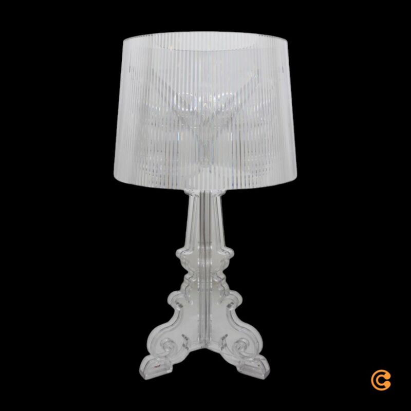 Kartell Tischleuchte Bourgie LED Lampe dimmbar Designer transparent 78cm - 8058967307566