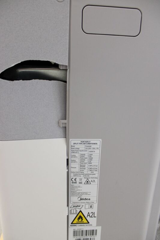 Midea PortaSplit mobile Klimasplitanlage 3500W Kühlen Heizen A++ 42m² - 4048164116478
