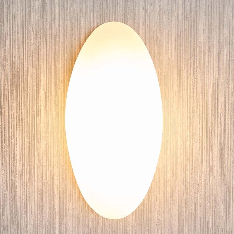 Lucande Wandleuchte Jemima LED Lampe dimmbar Wandlampe Glas weiß 24x12cm - 4251096548099