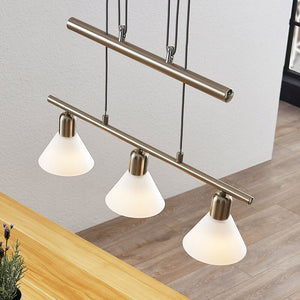 B-Ware Lindby Pendelleuchte Delira Pendelleuchte Lampe Leuchte 3-flammig E14 LED G726