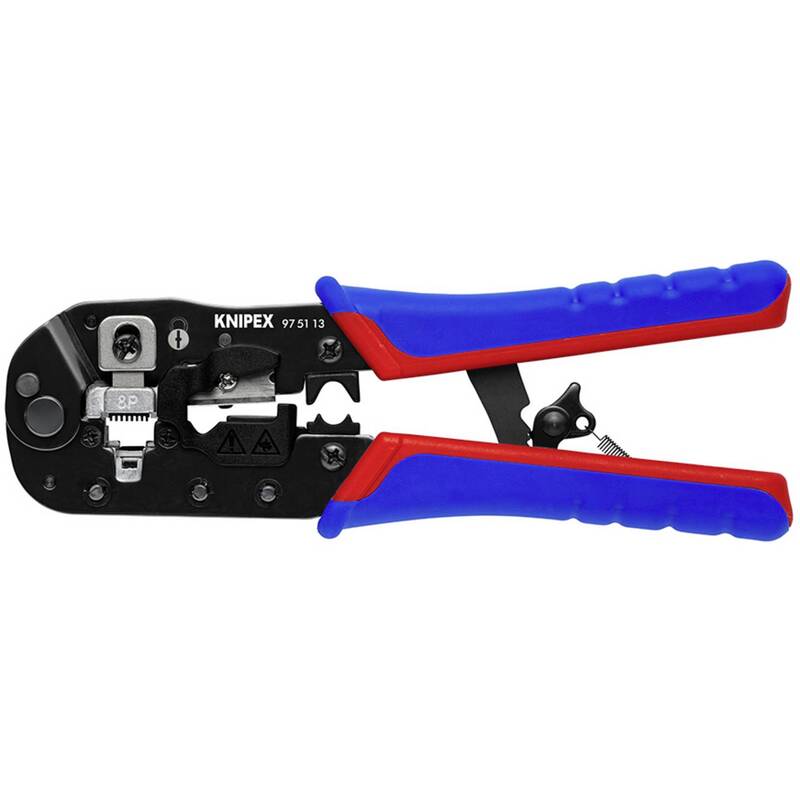 Knipex Crimpzange für RJ45-Westernstecker 97 51 13 Zange Crimpwerkzeug - 4003773087908
