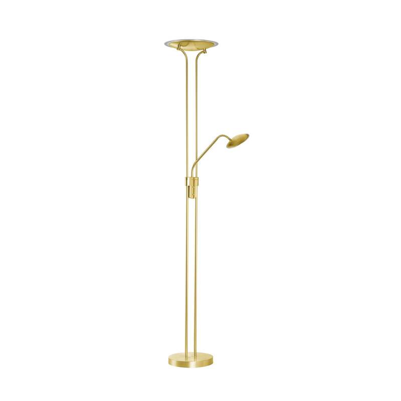FISCHER & HONSEL Stehlampe Standleuchte LED messing Leselampe dimmer cct - 4003694405249