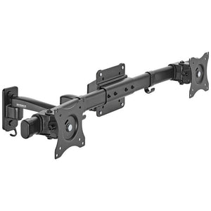B-Ware SPEAKA Monitor Wandhalterung SPTVM512 Doppelhalterung PROFESSIONAL schwarz Stahl