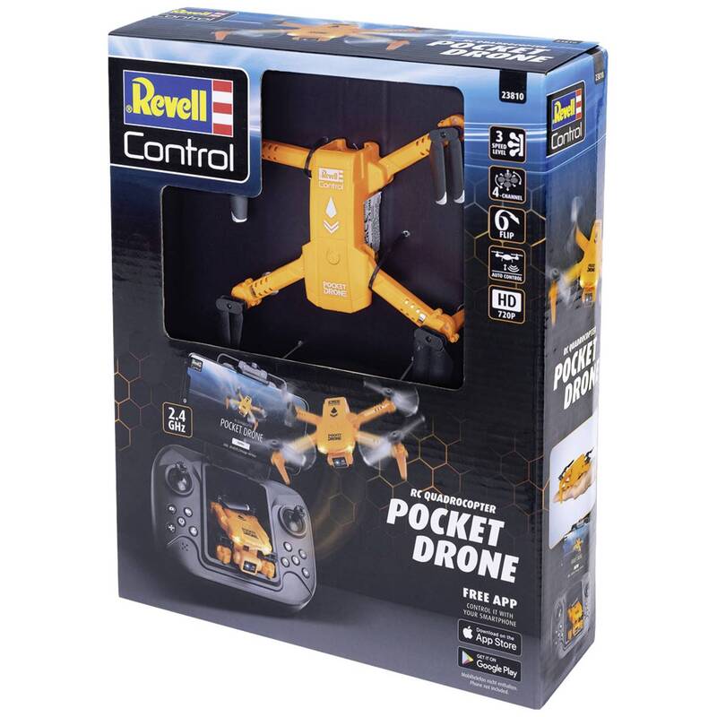 Revell Control Quadrocopter Drohne RtF mit 720K Kamera für Luftfotografie 59g - 4009803223810
