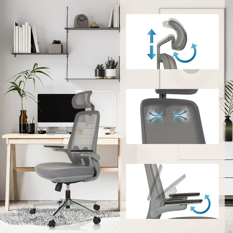 hjh OFFICE Bürostuhl Drehstuhl Stuhl GAREMA höhenverstellbar Lordosenstütze645 - 4064323045090