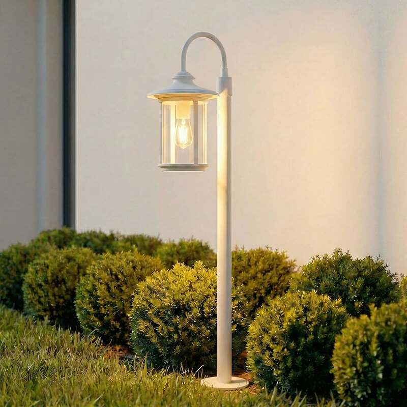 Lindby Wegeleuchte Zayn LED Gartenleuchte Pollerleuchte dimmbar weiß 109cm IP65 - 4255830907159