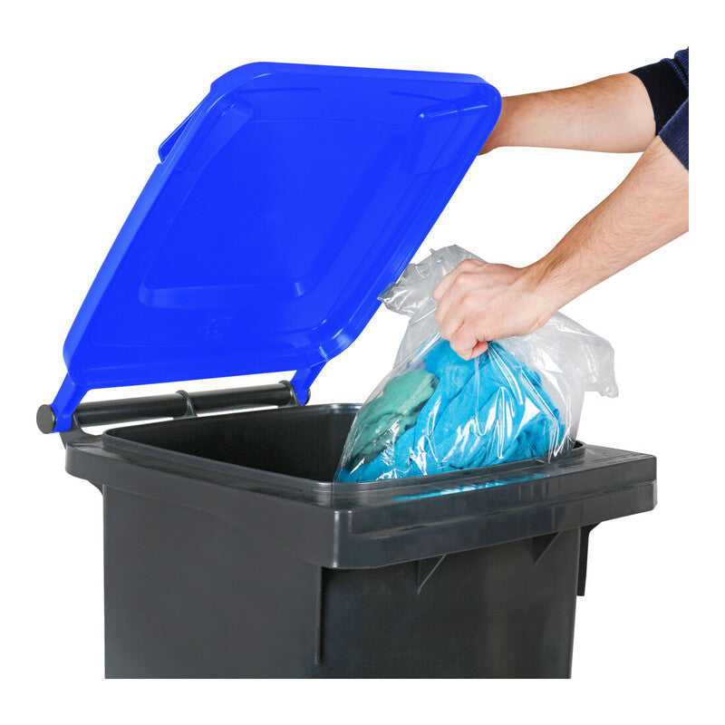 STIER Müllgroßbehälter Abfallbehälter 80l grau UV-stabilisiert 445x520x939mm - 4251709624523