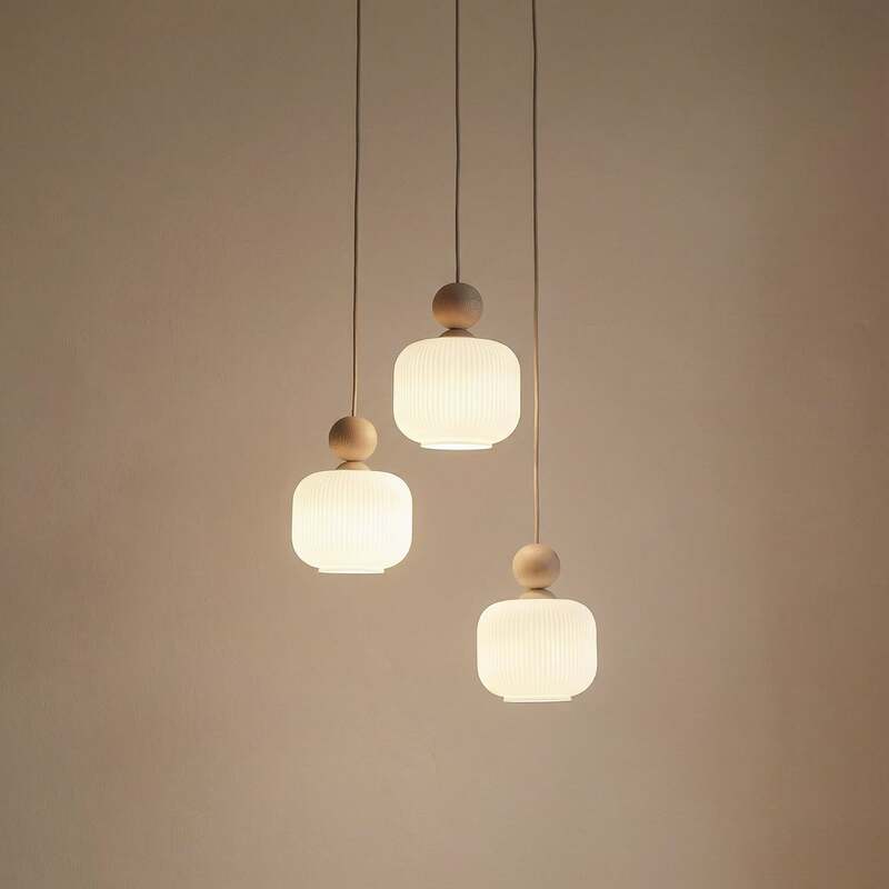 TK Lighting Pendelleuchte Ballo 3-flammig LED Hängelampe dimmbar weiß Ø35cm - 5906135110506
