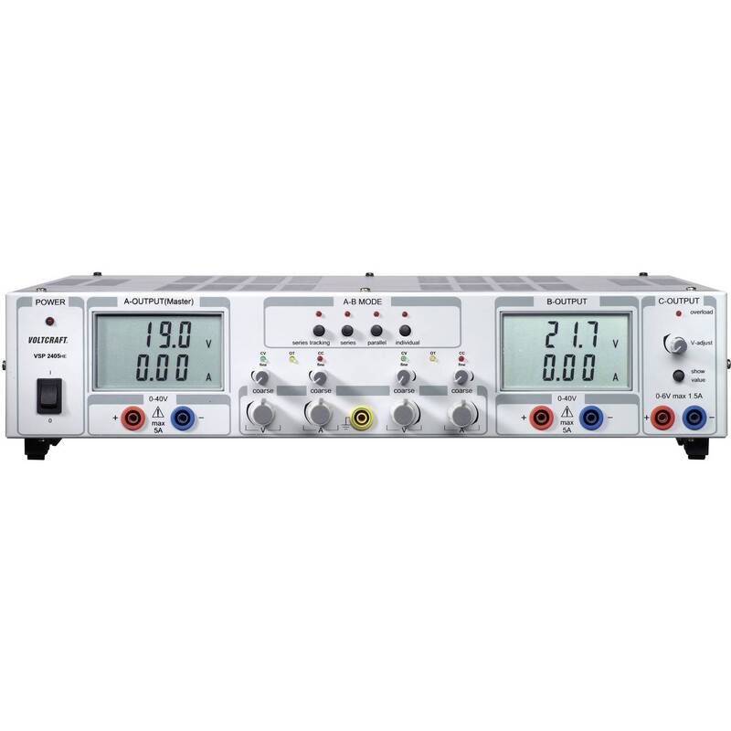 VOLTCRAFT VSP 2405 Labornetzgerät 3 Ausgänge 0.1-40 V/DC 5 A Schaltnetzteil - 4016138623925