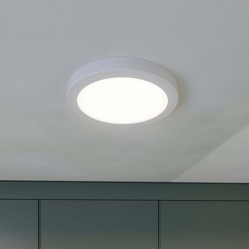 Prios Deckenlampe Aureka LED Lampe mit Bewegungsmelder Ø23cm warmweiß weiß - 4251911706628