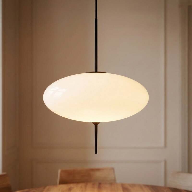 Lindby Hängeleuchte Hikari LED Pendelleuchte Lampe dimmbar weiß Ø30cm 12,5cm - 4255830911132