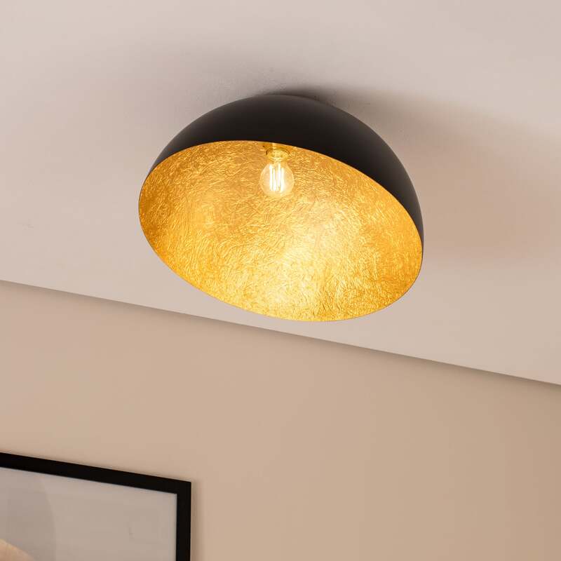 Sigma Deckenleuchte Sfera LED Lampe Leuchte dimmbar schwarz gold Ø50cm 32cm - 5905143281581