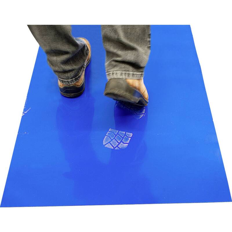 BJZ Staubbindematte Staubschutzmatte ESD Polyethylen 1140x660mm blau robust - 4057989649009