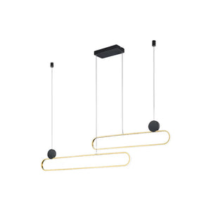 B-Ware Trio Lighting LED-Hängeleuchte Grant dimmbar CCT messing Deckenlampe Pendellampe