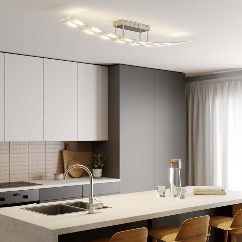 Lindby Deckenleuchte Deckenlampe LED Jarda Glas dimmbar warmweiß Wohnzimmer862 - 4251096526950