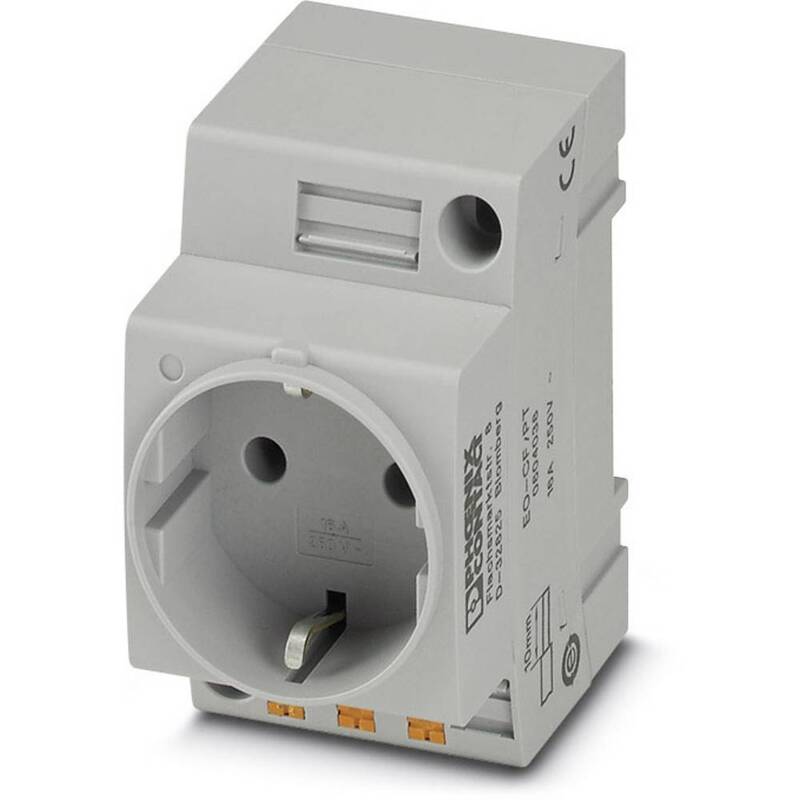 Phoenix Contact Schaltschrank Steckdose Dose EO-CF/PT Grau PA 60mm 45mm 4 STÜCK - 4055626225784