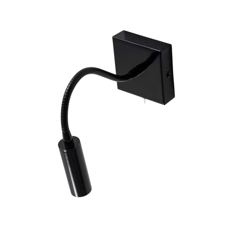 Argon Wandlampe Leselampe Ojos schwarz verstellbar Stahl 33 cm G9 LED Schalter - 5902553237696
