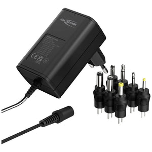 B-Ware Ansmann Steckernetzteil APS 600 einstellbar 12V 9V 7.5V 6V 4.5V 3V 600mA 7.20W