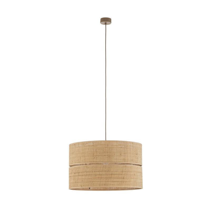 TK Lighting Hängeleuchte Calma 1-flammig LED Pendelleuchte dimmbar Bast Leuchte - 5906135116027