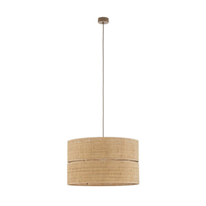 B-Ware TK Lighting Hängeleuchte Calma 1-flammig LED Pendelleuchte dimmbar Bast Leuchte