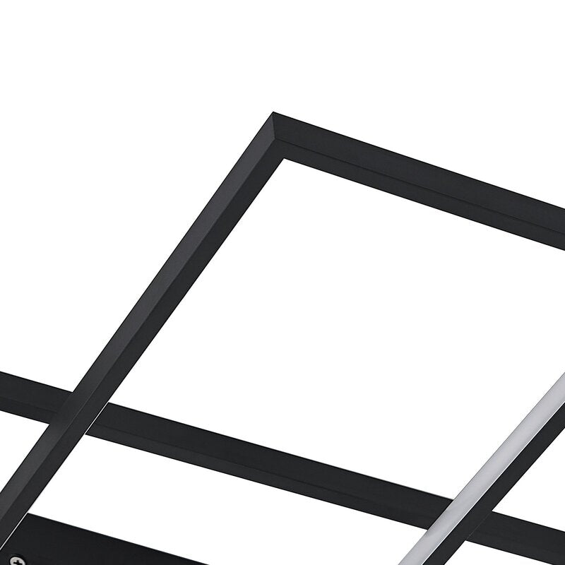 Lindby Deckenleuchte Zimmerlampe LED Tetson dimmbar Schwarz Metall Beleuchtung - 4251096587784