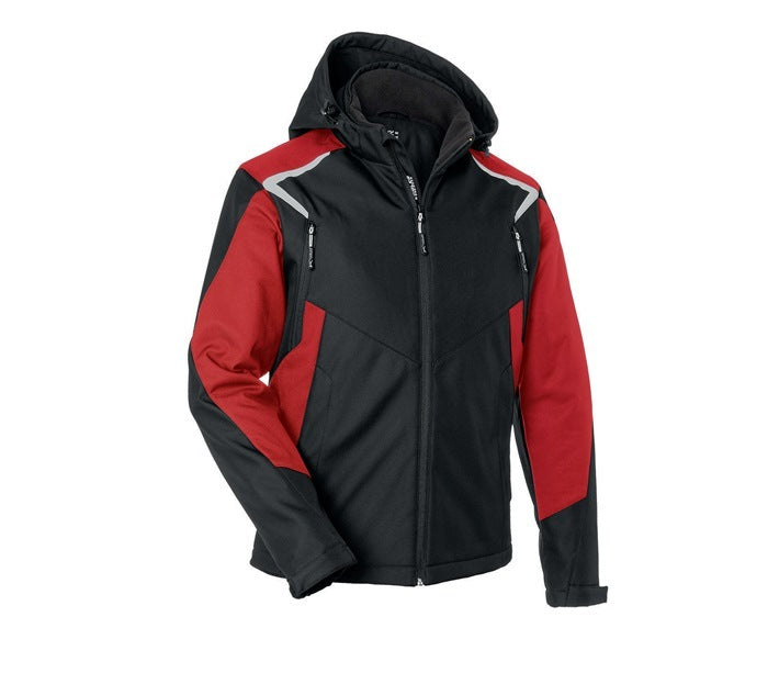 Kübler Jacke Mantel Winter BODYFORCE Softshell schwarz mittelrot Größe L - 4053813480886