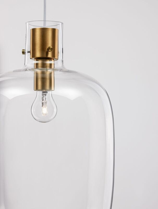 Nova Luce Pendelleuchte Hängeleuchte CINZIA E27 LED Gold dimmbar Lampe Ø 30 cm - 5212017431141