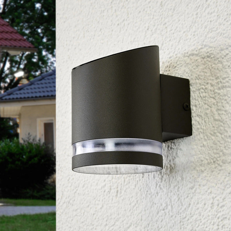 Lindby Außenleuchte Wandleuchte Melinda LED Gartenlampe Edelstahl grau 9x13cm - 4251096542295