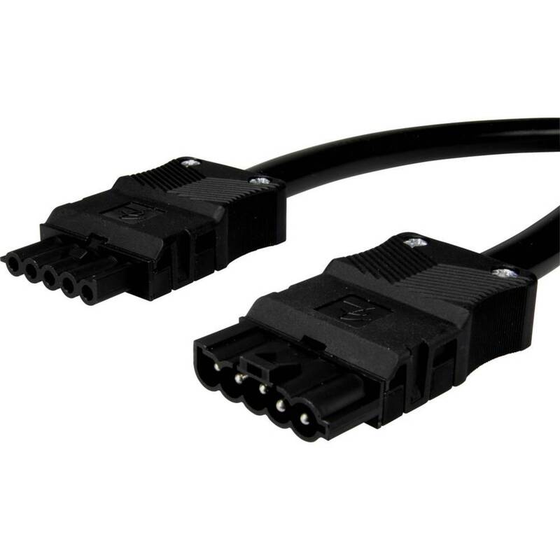 Adels-Contact 92876520 Netz-Anschlusskabel Netz-Stecker Netz-Buchse - 4028012130245